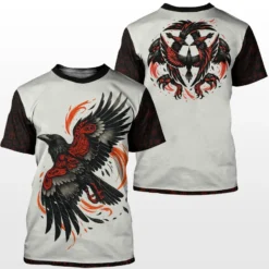 Viking T Shirt Norse Raven Legendary Bold Symbol