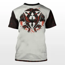 Viking T Shirt Norse Raven Legendary Bold Symbol