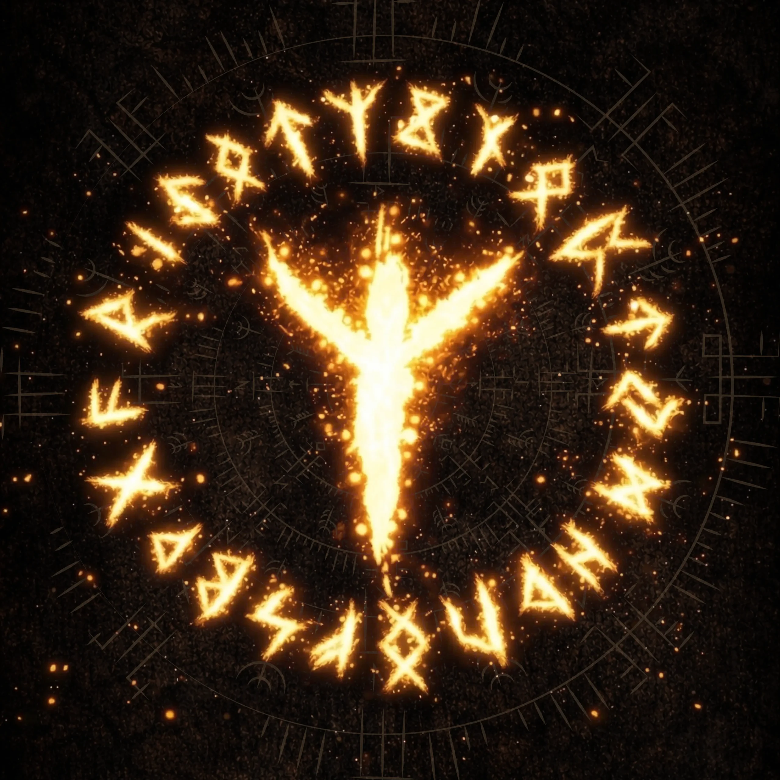 Protection Rune – Algiz Viking T-Shirt