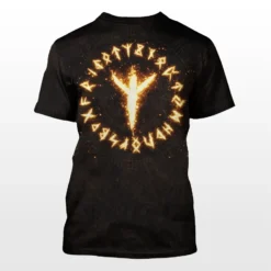 Algiz Protection Rune Viking T-Shirt - Protected by the Old Gods, Norse Symbol of Protection