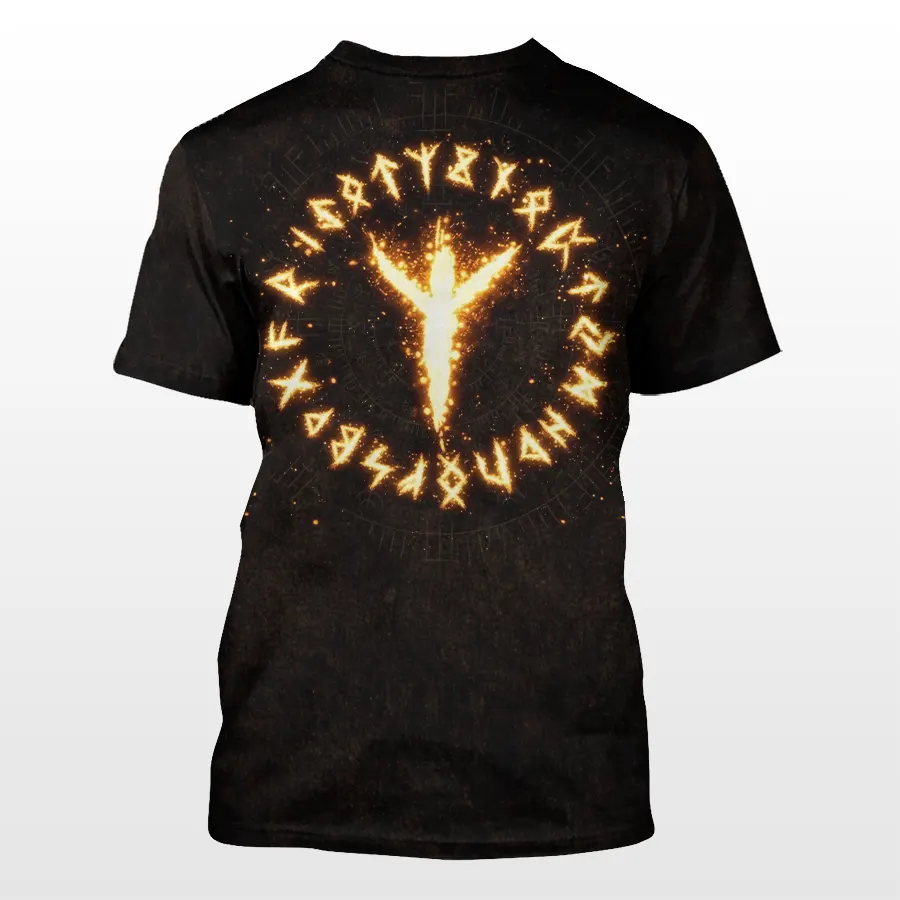 Algiz Protection Rune Viking T-Shirt - Protected by the Old Gods, Norse Symbol of Protection Algiz Protection Rune Viking T-Shirt - Protected by the Old Gods, Norse Symbol of Protection