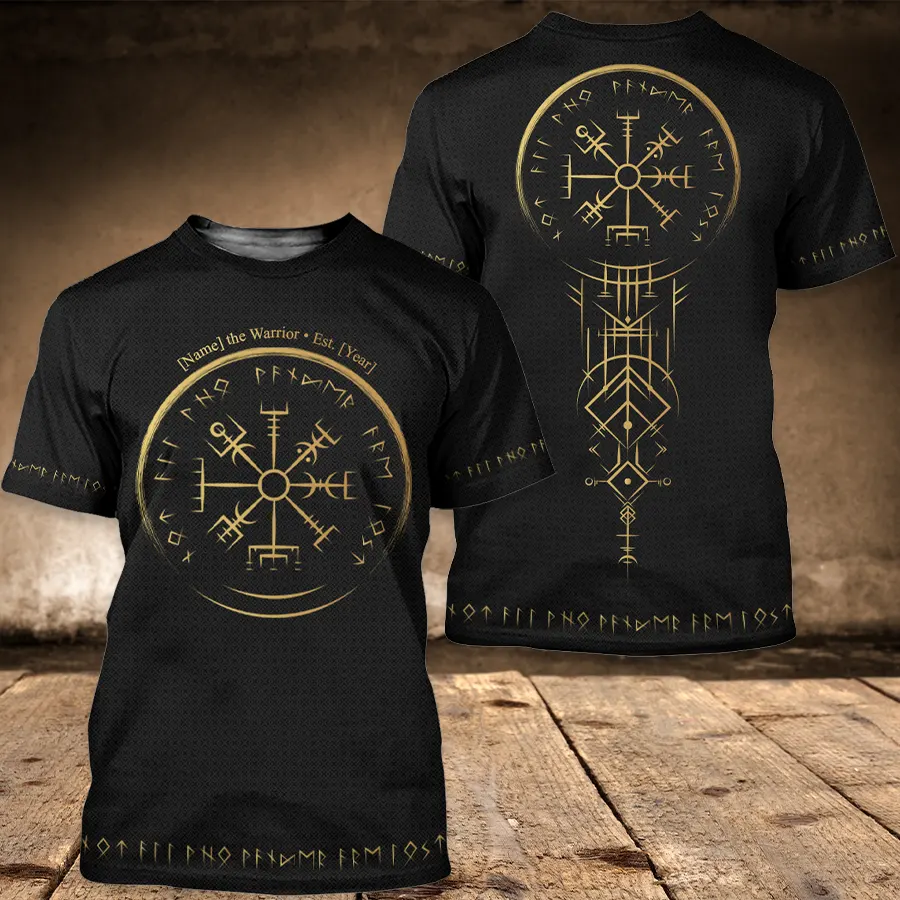 Norse Vegvisir Tee – Personalize Your Warrior Identity Norse Vegvisir Tee – Personalize Your Warrior Identity